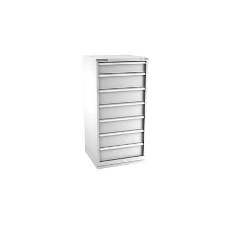 Champion Tool Storage Modular Drawer Cabinet, 7 Drawer, Light Gray, Steel, 28 in W x 28-1/2 in D x 59-1/2 in H S27000702ILCFTB-LG